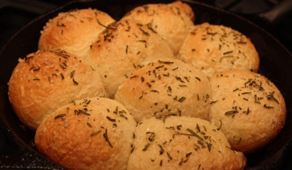 Rosemary Sea Salt Dinner Rolls