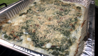 Smoked Creamed Spinach with Bacon