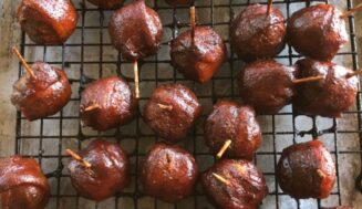 Recipe: Moink Balls (Bacon Wrapped Meatballs)